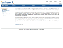 Tablet Screenshot of enherentcorp.com